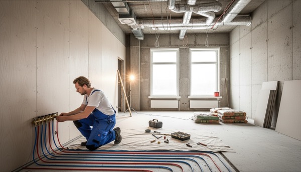 Lattialämmityksen tasapainotus